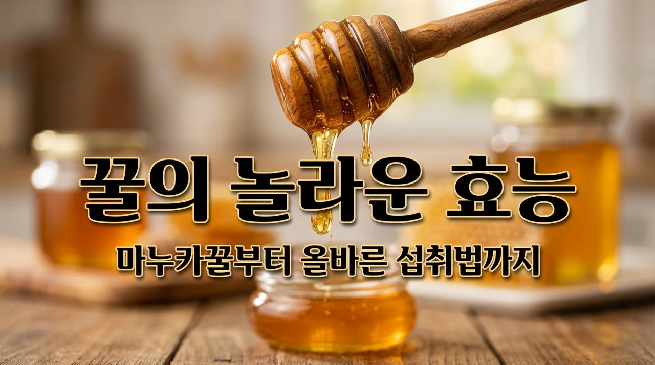 꿀효능 7가지와 종류별 차이점 완벽 정리 (마누카꿀 vs 일반꿀)