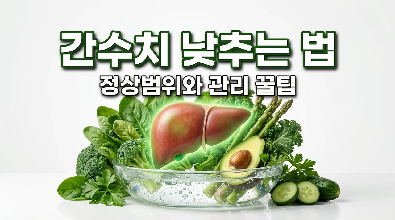 간수치 높은 이유와 정상 범위, 빠르게 낮추는 법 5가지 총정리