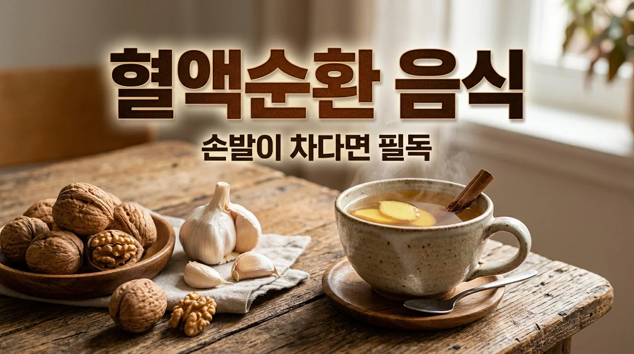 혈액순환에 좋은 음식 7가지, 손발이 차다면 '이것'부터 확인하세요