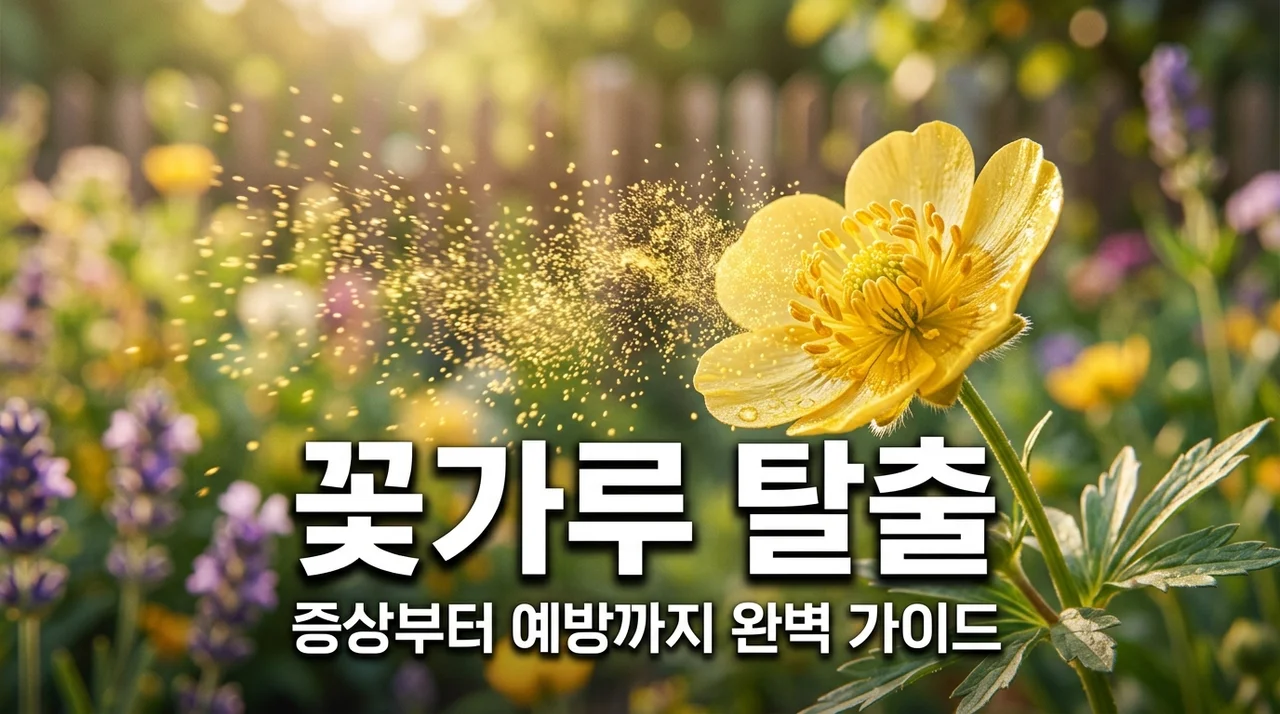 꽃가루 알레르기 증상 완화법 5가지와 감기 구분법 총정리