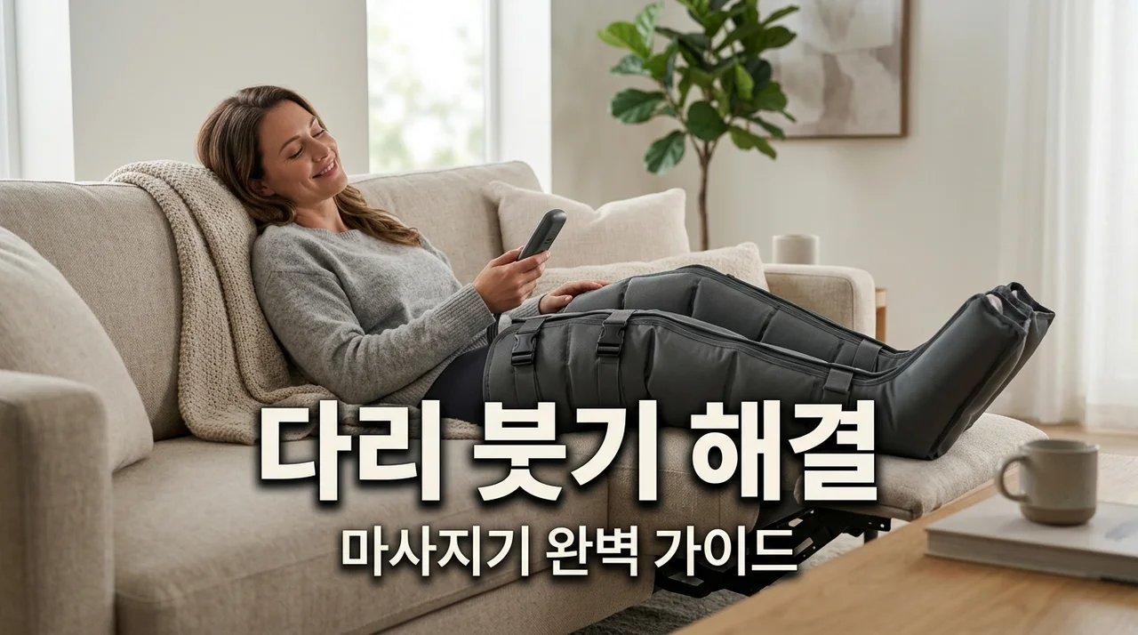 다리마사지 효과 극대화! 붓기 빼는 마사지기 추천 및 올바른 사용법
