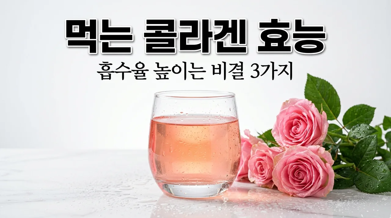 먹는 콜라겐 효능 5가지와 흡수율 높이는 섭취 시간 완벽 정리
