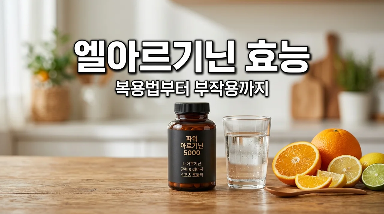 엘아르기닌효능 5가지와 복용법 총정리: 활력과 운동 성능을 위한 가이드