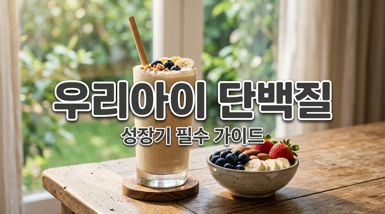 어린이단백질 추천 가이드! 성장기 필수 섭취량과 똑똑한 선택법