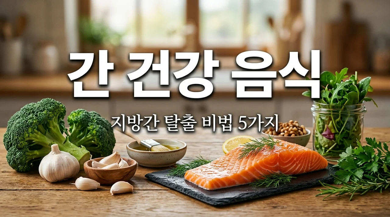 간에 좋은 음식 BEST 5 | 지방간 수치 낮추는 식단 가이드