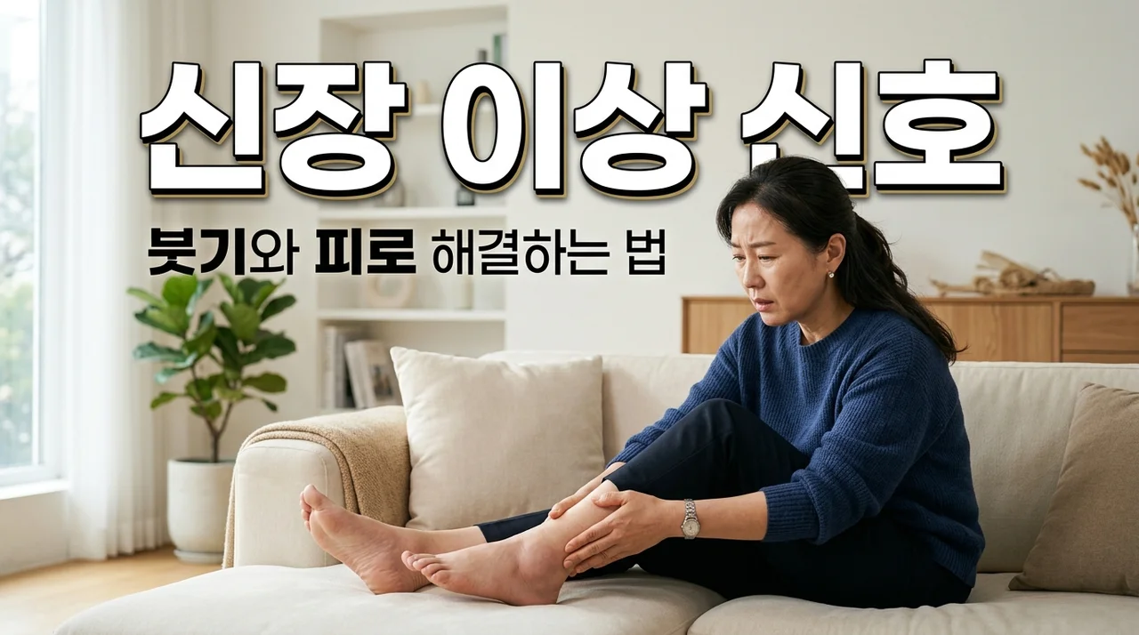 신장 건강 이상 신호 5가지, 붓기와 피로가 반복될 때 꼭 체크하세요