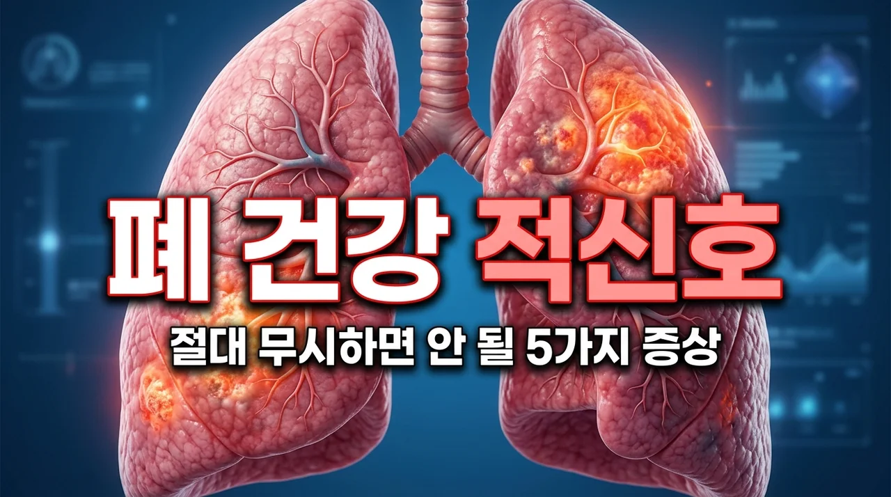 폐가 안 좋을 때 나타나는 증상 5가지, 그냥 넘기면 안 됩니다!