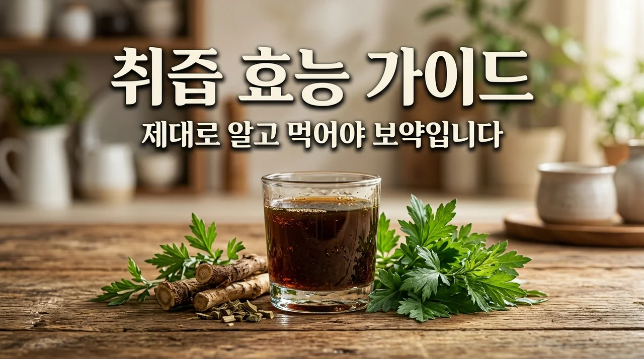 취즙 효능 제대로 알고 먹어야 하는 이유 (부작용 및 복용법)