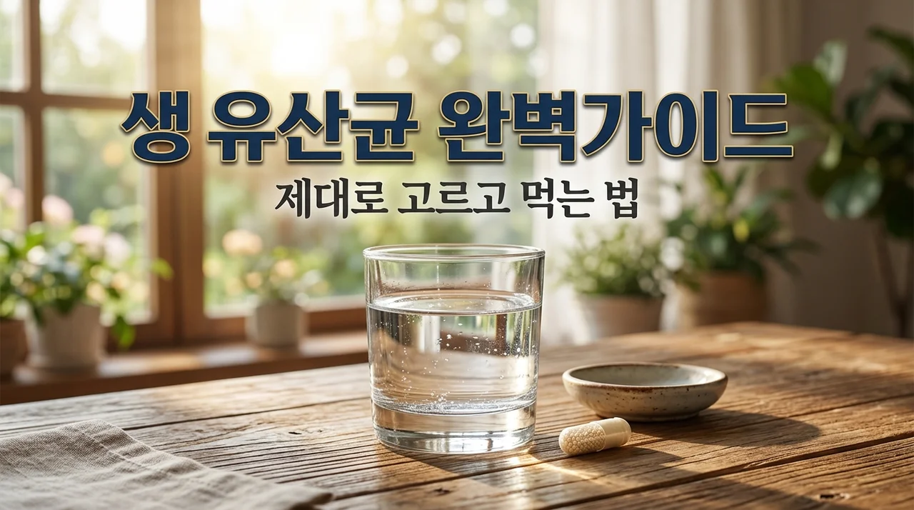 생유산균 추천 및 선택 기준 5가지, 장 건강 지키는 황금 섭취법