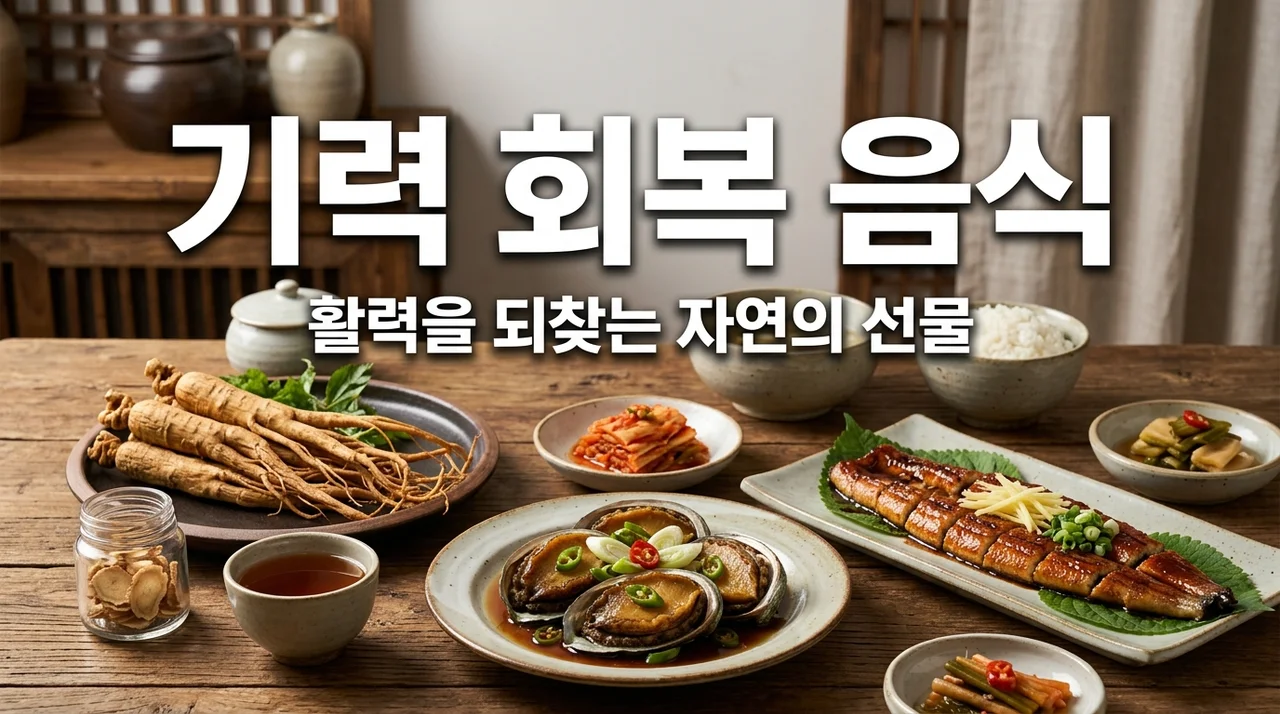 기력 회복 음식 5가지 추천: 피곤할 때 활력 찾는 자연식품 총정리