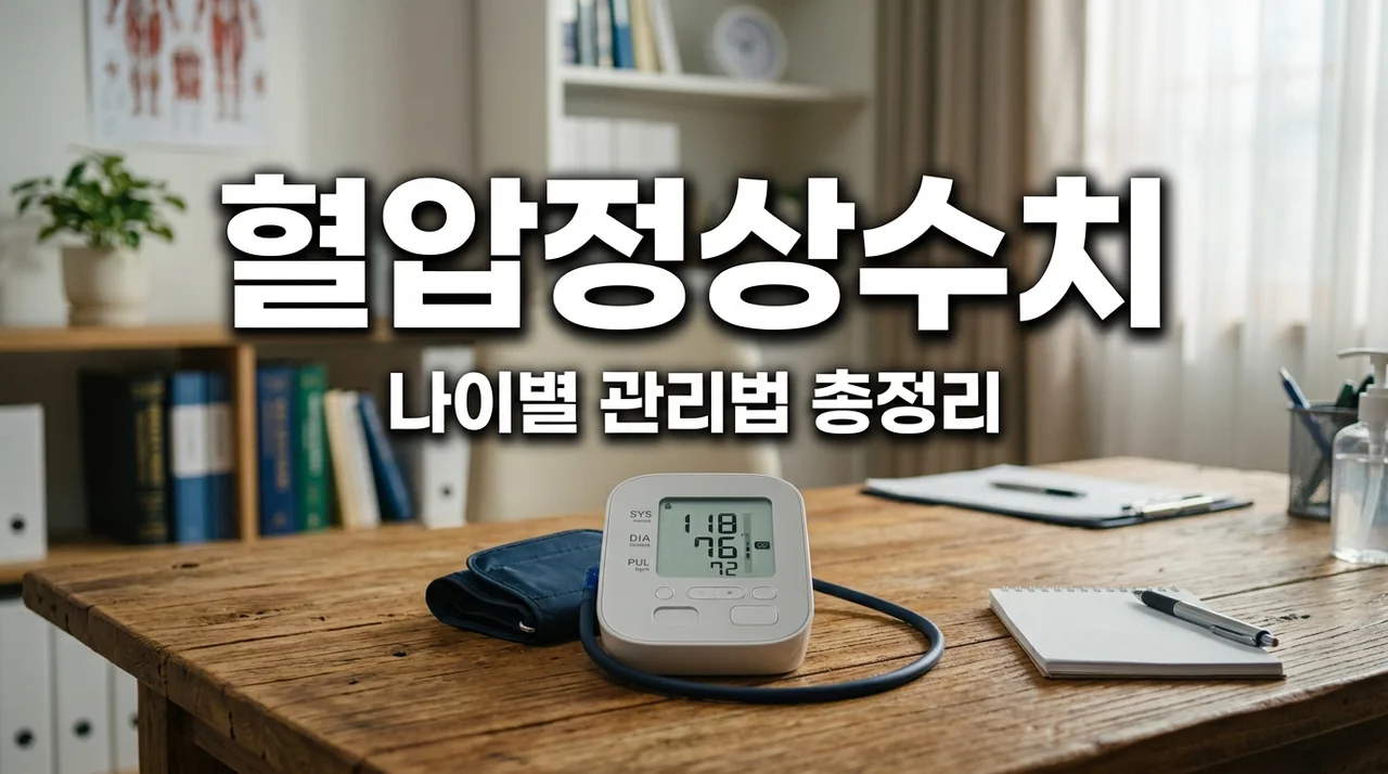혈압정상수치 기준표: 나이별 범위와 130/80 정상 여부 완벽 정리