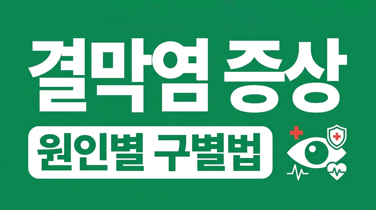 결막염 증상 원인별 완벽 정리! 전염 여부와 유형별 치료법 안내