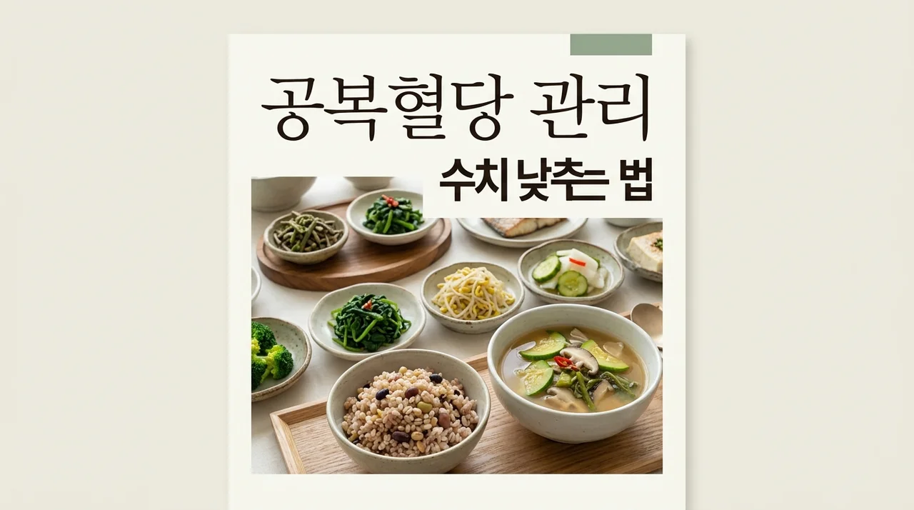 공복혈당수치 정상 범위와 100 이상일 때 낮추는 법 5가지 가이드