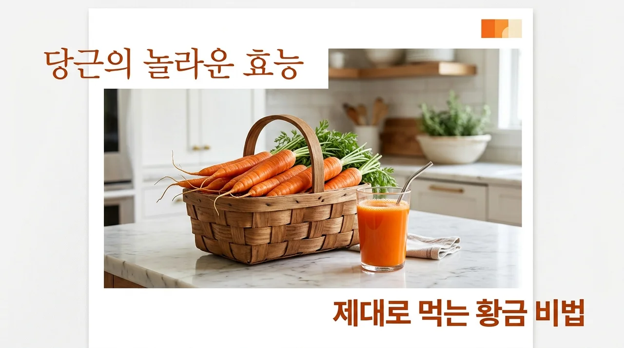 당근 효능 7가지와 부작용, 영양 성분 7배 높여 먹는 비법 정리