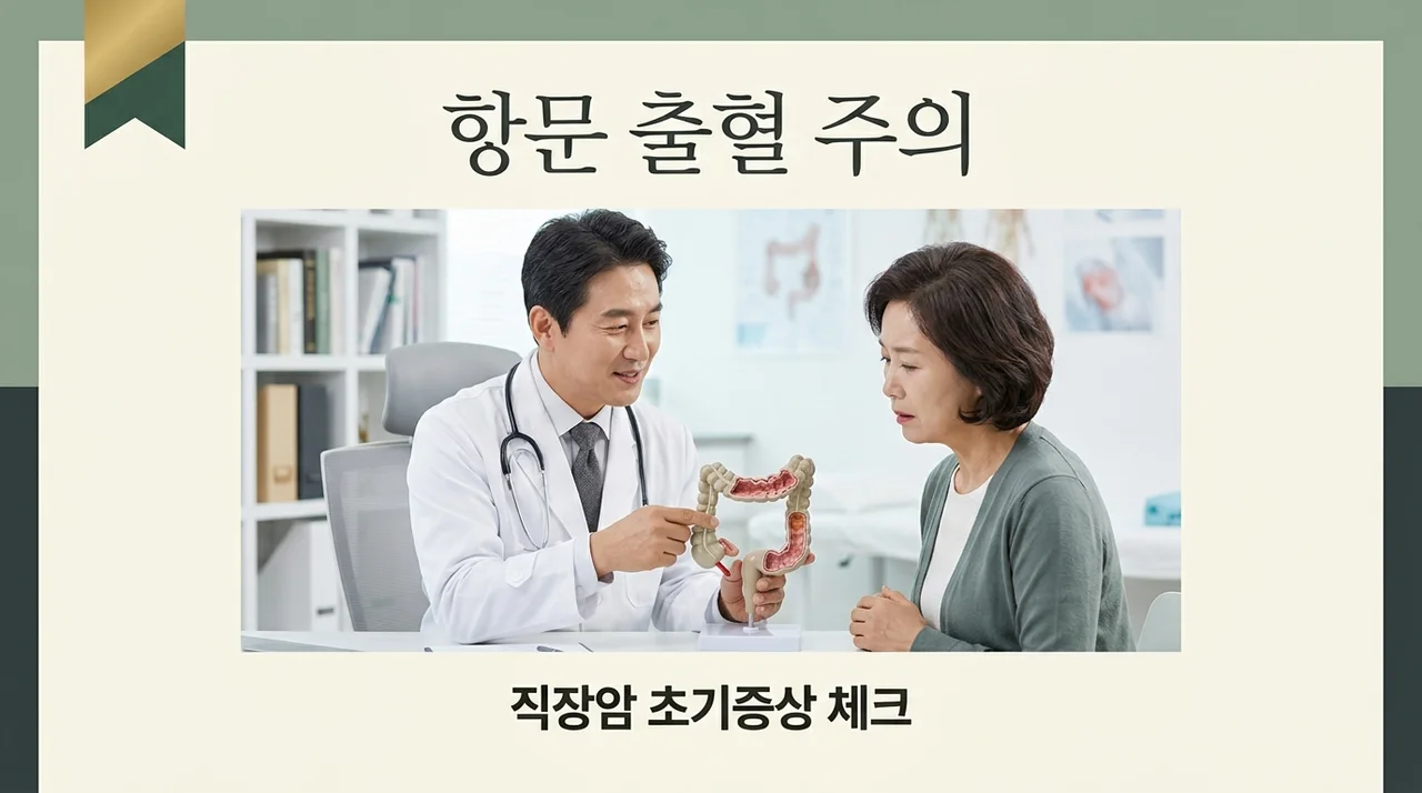 항문에서 피가 난다면? 직장암 초기증상 7가지와 치질 구분법