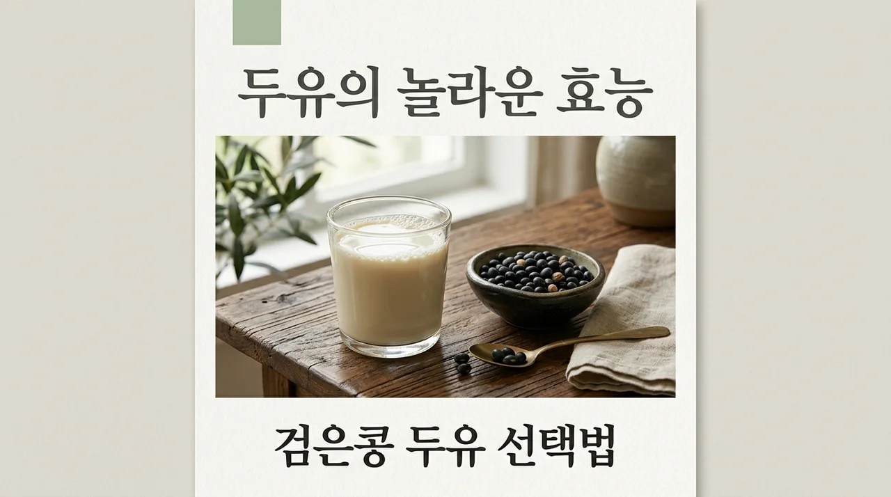 두유효능 5가지와 부작용 | 검은콩 서리태 두유 잘 고르는 법
