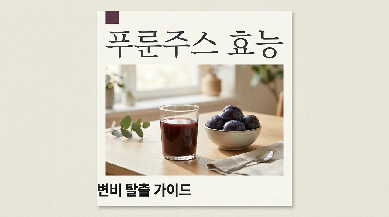 푸룬주스 효능 5가지와 효과적인 섭취법: 부작용 없이 변비 탈출하기