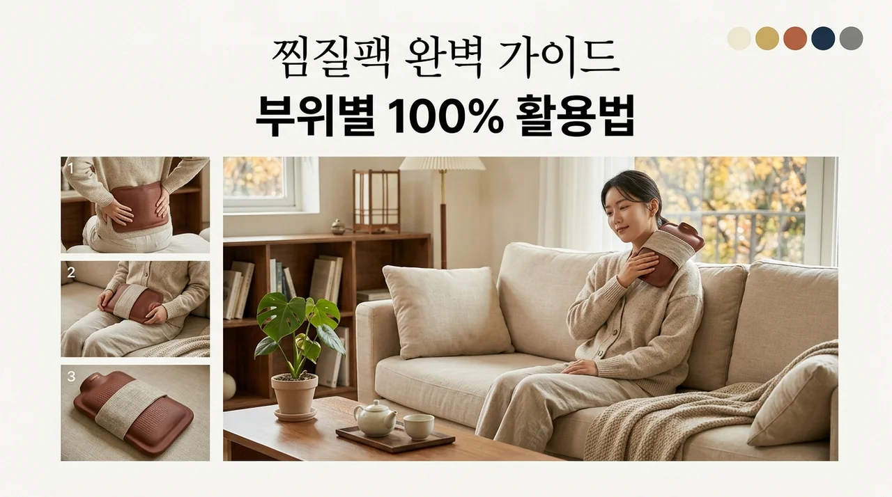 찜질팩 추천, 부위별 효과적인 사용법과 저온 화상 주의사항 총정리