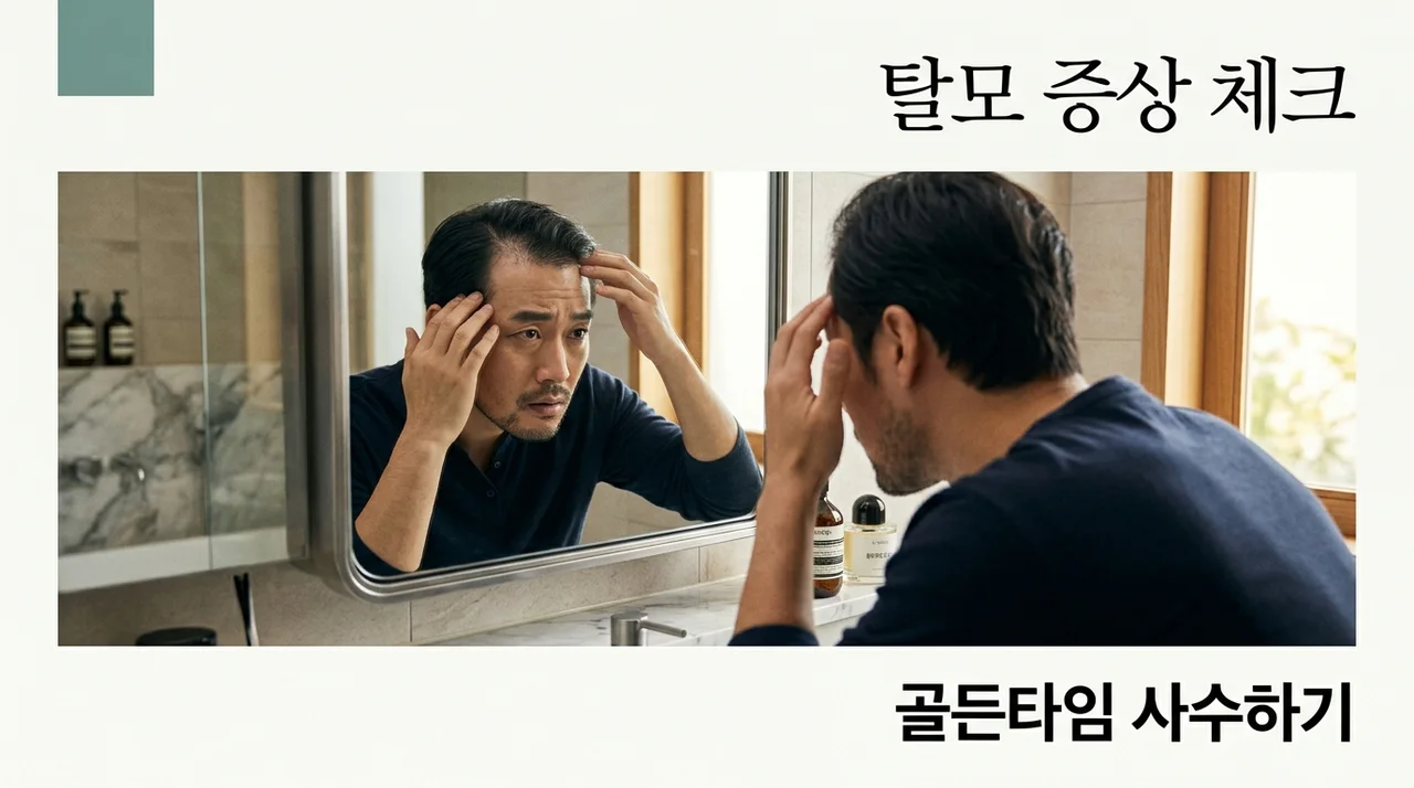 탈모증상 자가진단 5가지 방법과 초기 징후 놓치면 안 되는 이유