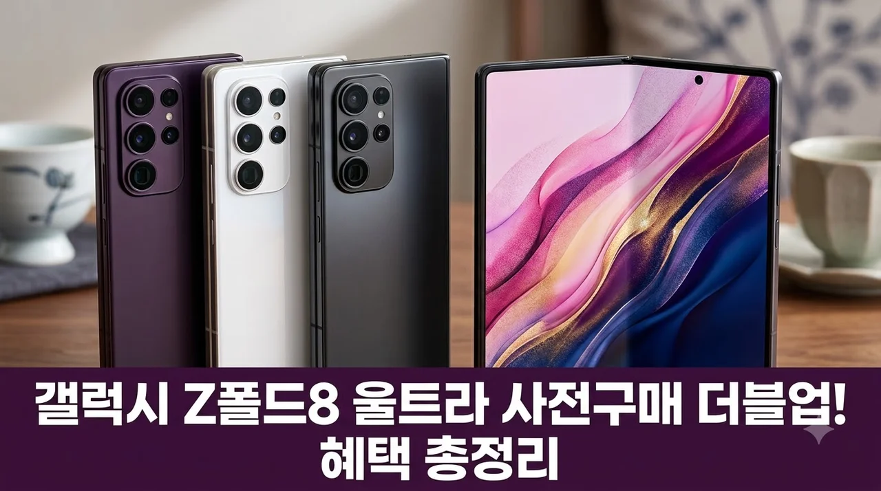 갤럭시 Z폴드8 울트라 256GB 자급제 사전구매 더블업 혜택 정리
