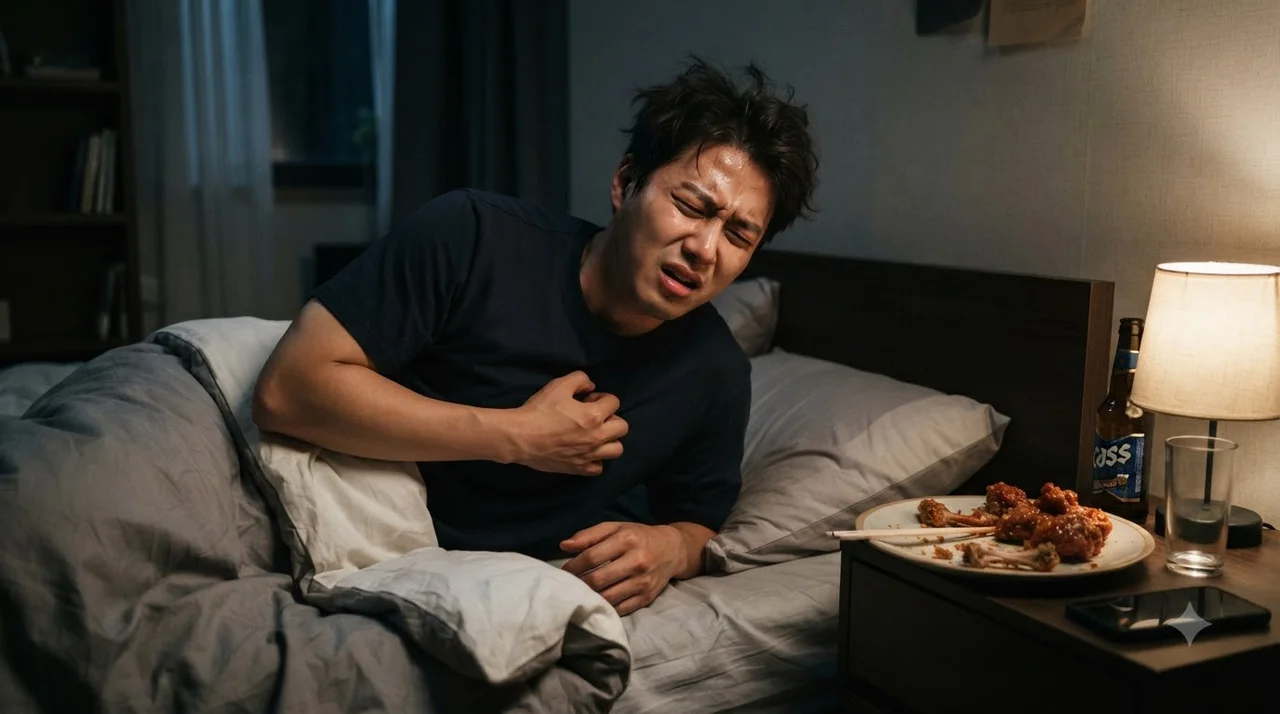 잠 못 이루게 하는 야식, 왜 위험할까?