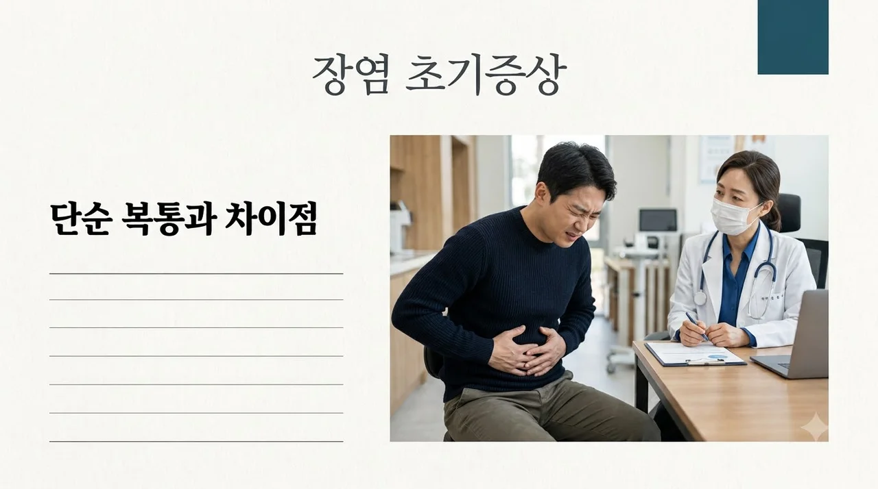 장염 초기증상 단순 복통과 다른 5가지 신호 및 대처법