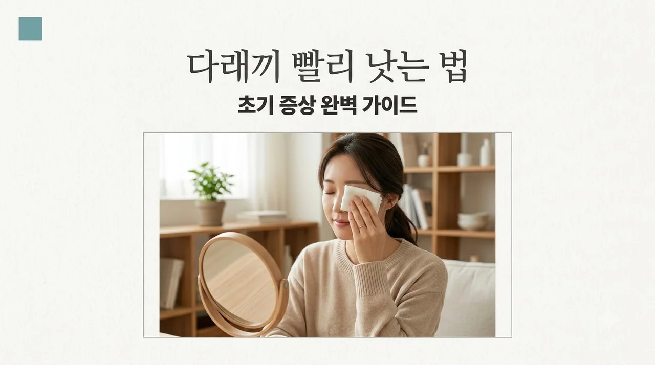 다래끼 초기증상 치료법 총정리: 전염 여부와 수술 없이 낫는 법
