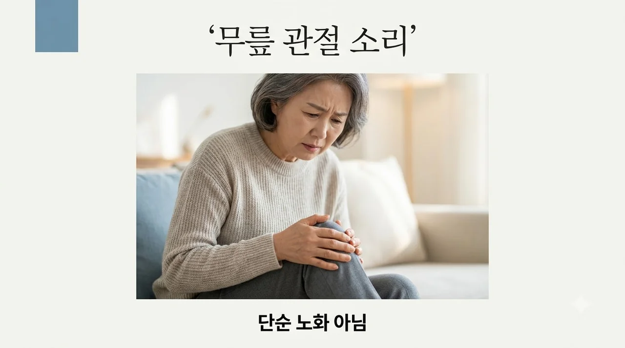 무릎 관절 소리와 통증, 단순 노화로 방치하면 안 되는 3가지 이유