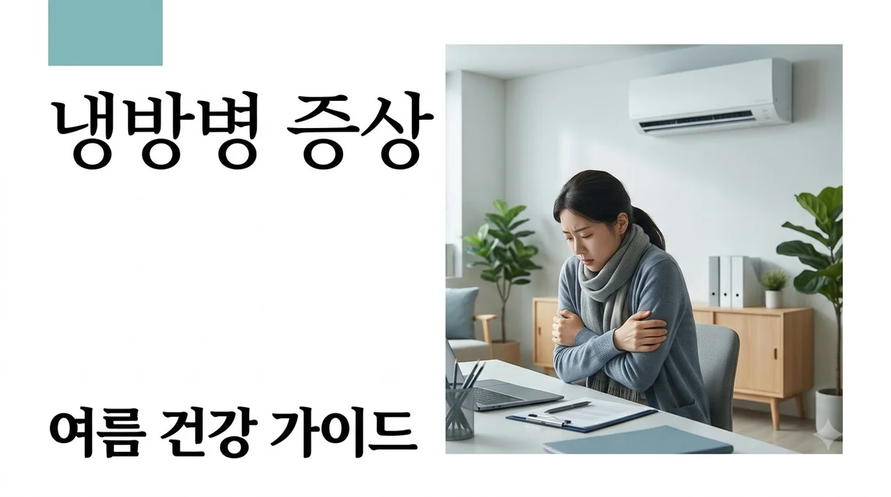 냉방병 증상 및 감기 차이점 총정리! 두통 열날 때 대처법 5가지
