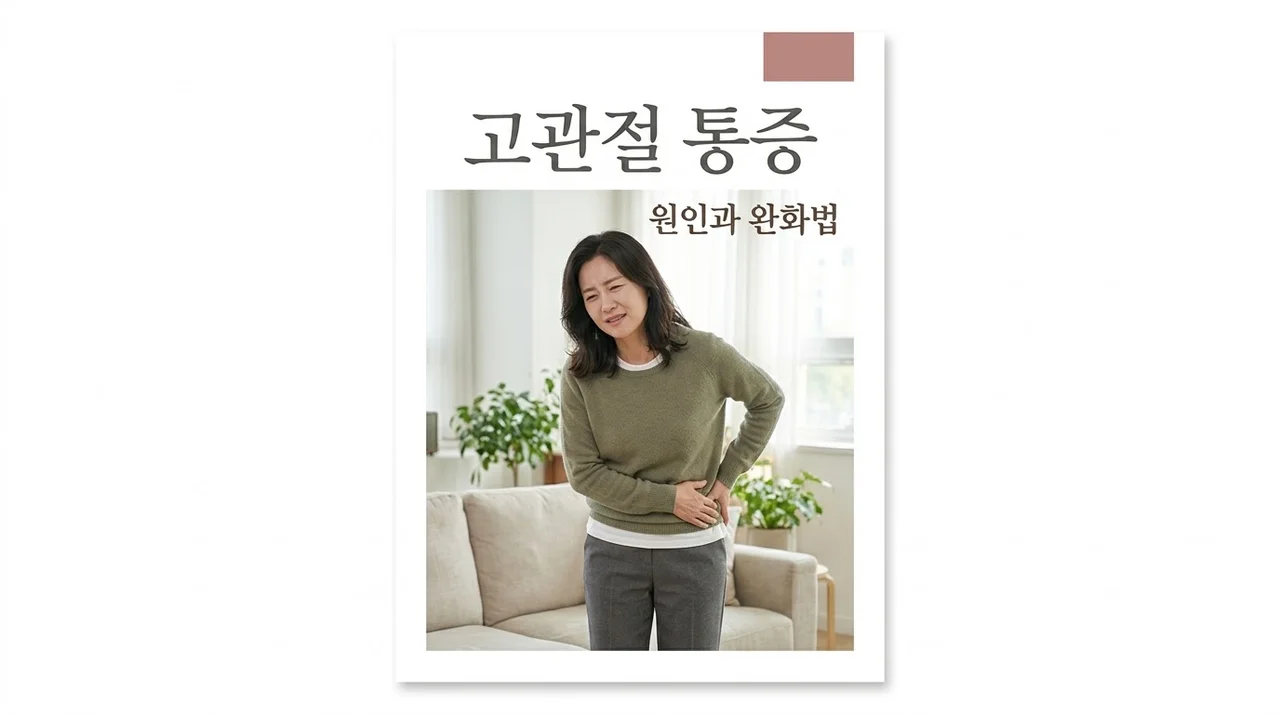 고관절통증 원인과 증상 완화법 5가지: 걸을 때 아픈 이유 총정리