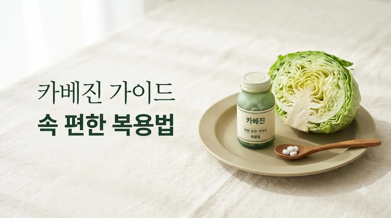 카베진 효능 복용법 부작용 및 장기 복용 주의사항 완벽 정리