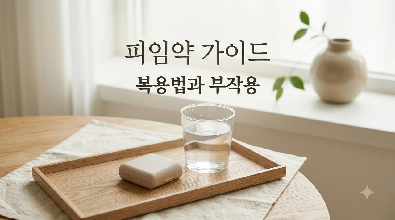 피임약 복용법 부작용 총정리 | 생리 미루기부터 사후피임약까지