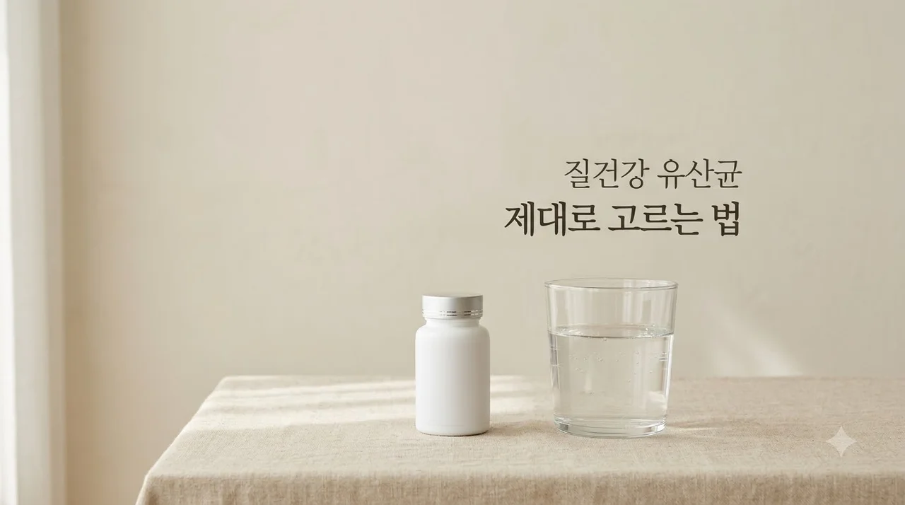 질건강 유산균 선택 기준 3가지! 식약처 기능성 마크 확인법