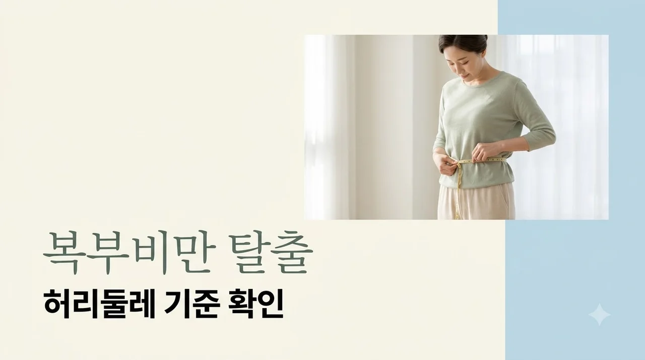 복부비만 기준과 원인 총정리: 남자 여자 허리둘레 및 뱃살 빼는 법