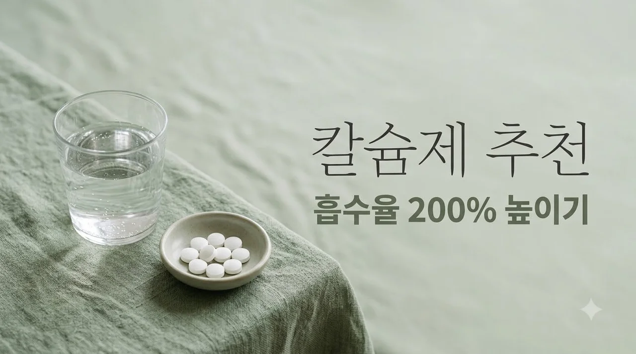 칼슘제 고르는 법, 흡수율 높이는 비결과 부작용 없는 복용 가이드