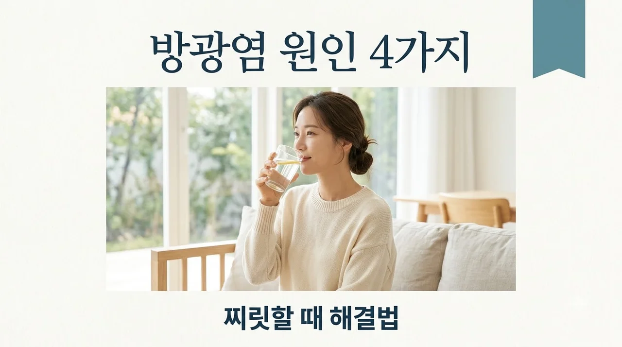 방광염 원인 4가지와 해결법: 화장실 갈 때 찌릿한 이유