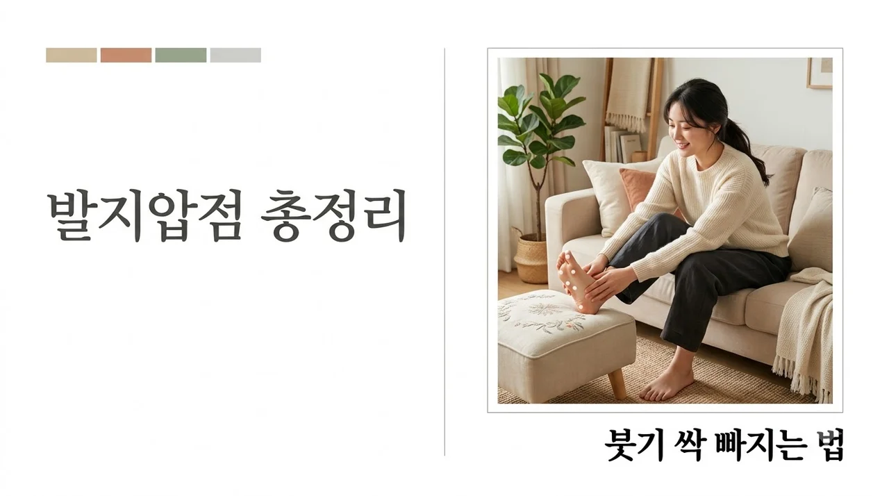 발지압점 정보, 매일 밤 퉁퉁 붓는 코끼리 다리 10분 만에 해결하는 법