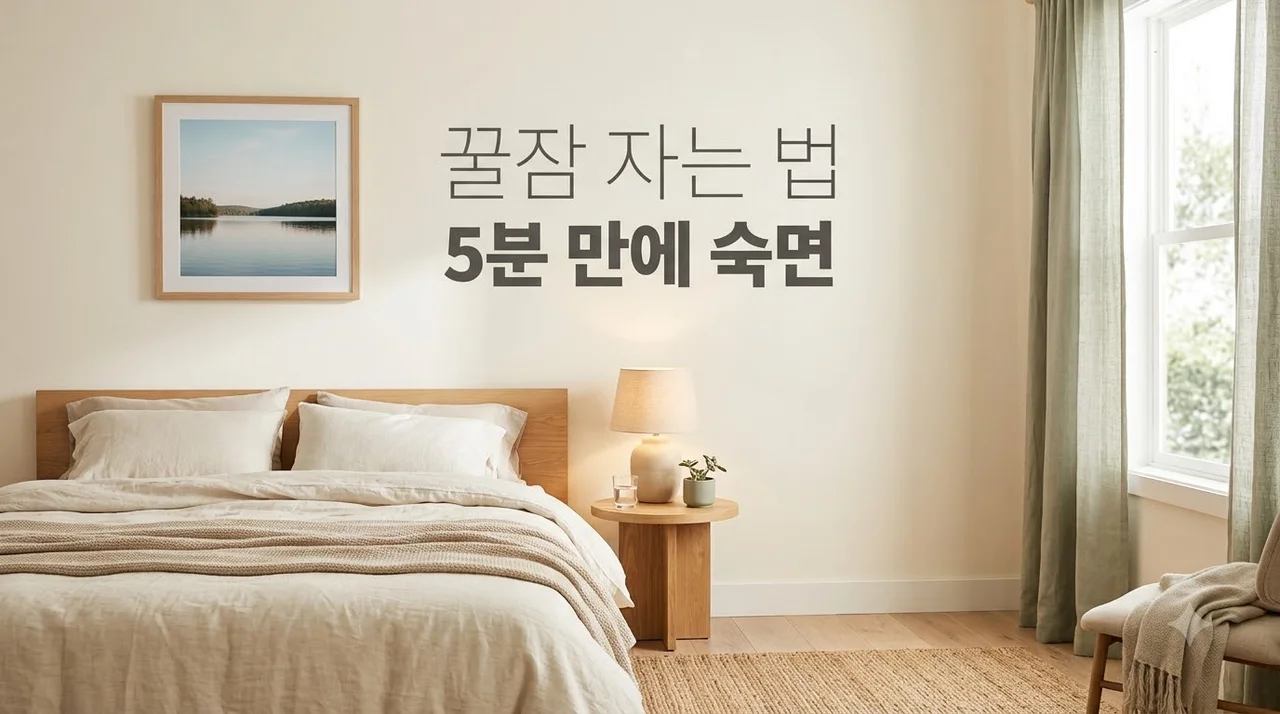 잠잘오는방법 5분 만에 숙면하는 꿀팁과 수면 환경 총정리