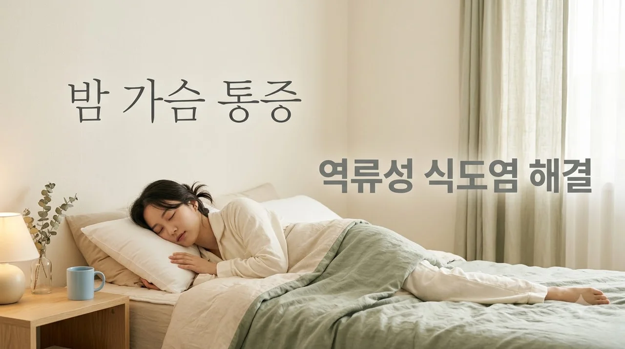 역류성식도염 증상 밤마다 가슴이 타는 듯 아픈 이유와 해결법