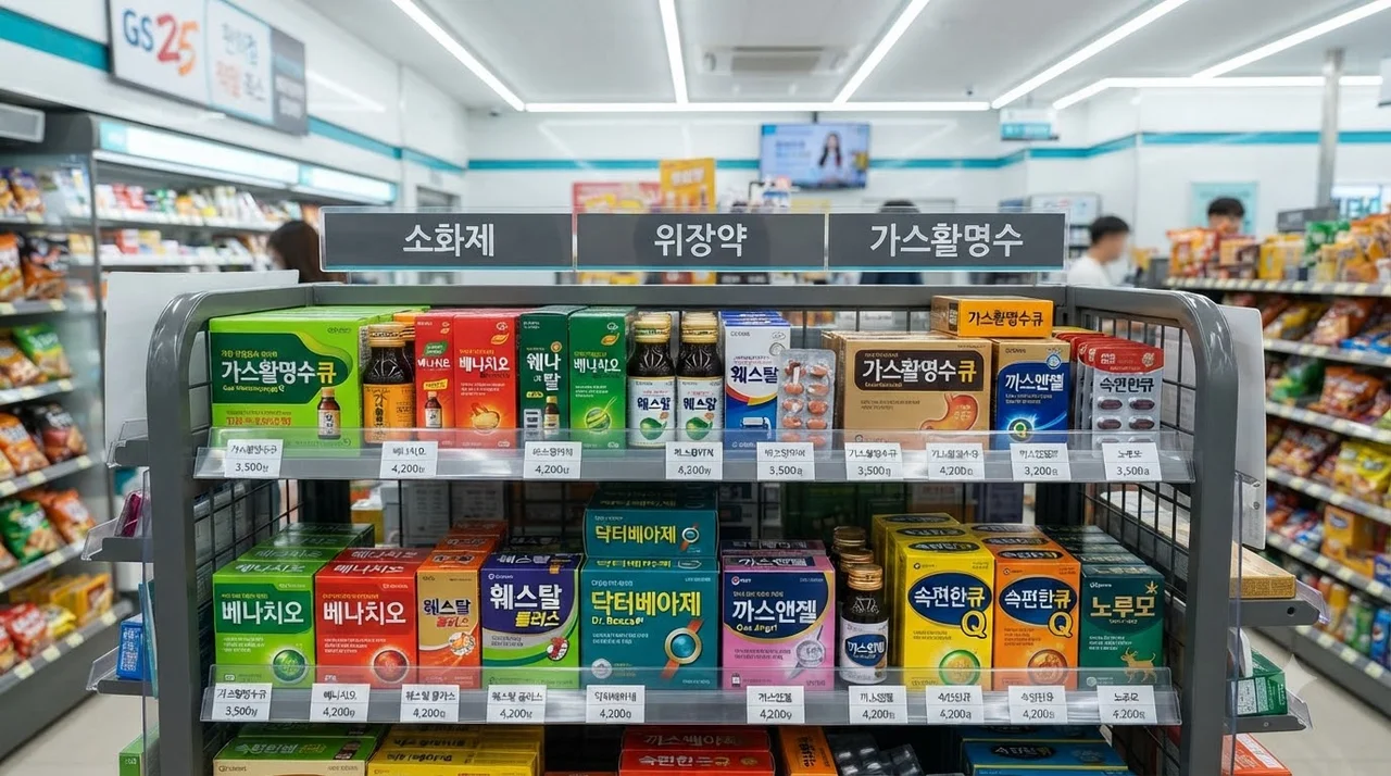 편의점 소화제와 약국 소화제, 무엇이 다를까요?