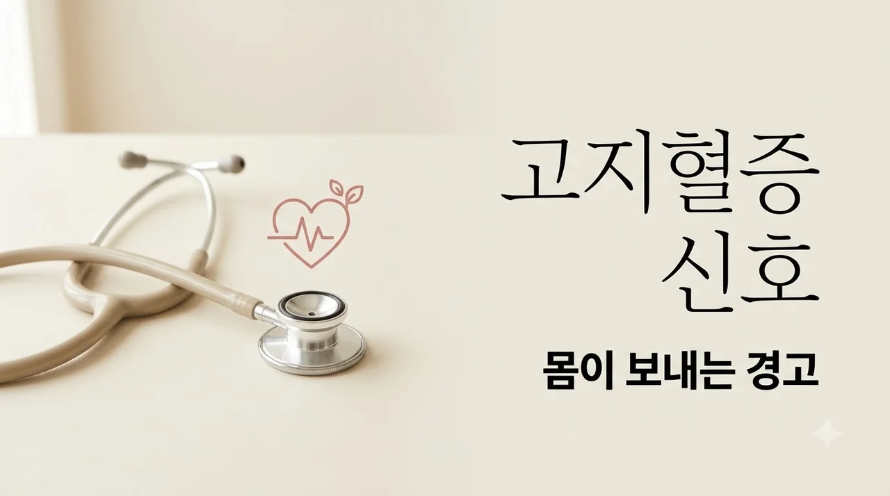 고지혈증 증상 몸이 먼저 알려주는 위험 신호 5가지와 수치 관리법