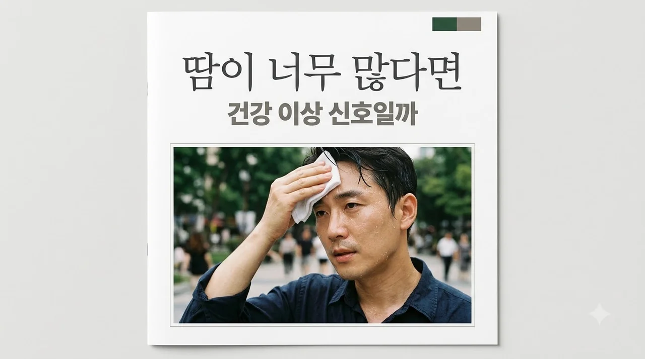 땀 많이 흘리는 이유 5가지와 다한증 해결 방법 완벽 정리