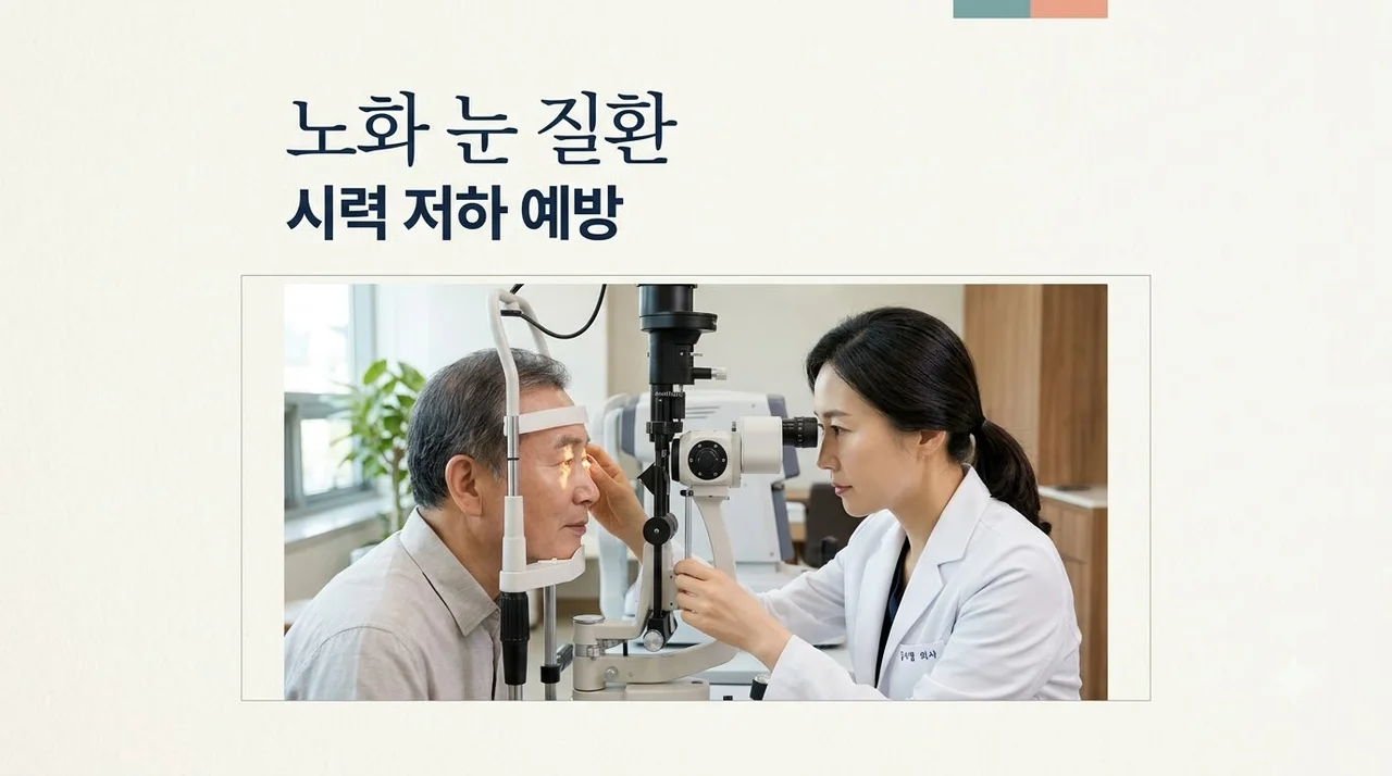 노화 눈 질환 4가지, 시력 저하 원인과 증상 미리 체크하세요