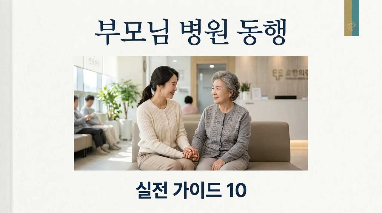 부모님 병원 동행할 때 꼭 챙겨야 할 10가지 팁 및 실전 가이드